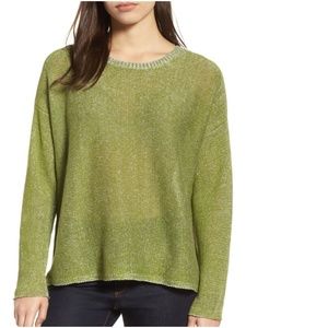 Eileen Fisher | Boxy Organic Linen Sweater